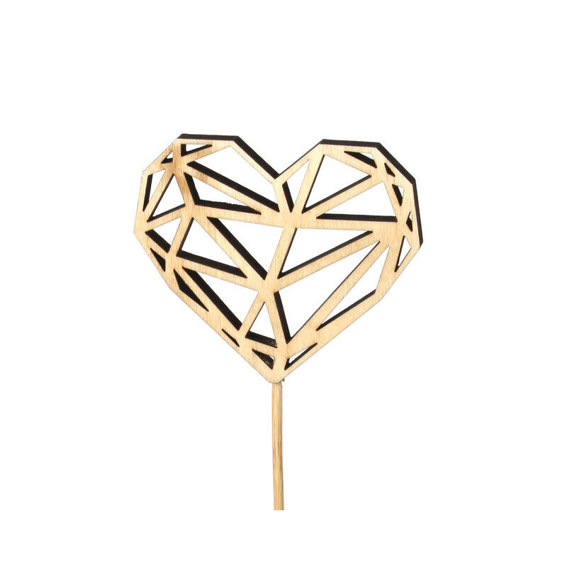 Pics coeur saint valentin origami en bois décoration grossiste