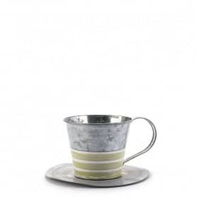 Contenant en zinc tasse - Renaud Distribution - Grossiste fleuriste - Fournisseur fleuriste