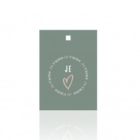 Cartes Pampa "Je t'aime" emballage grossiste