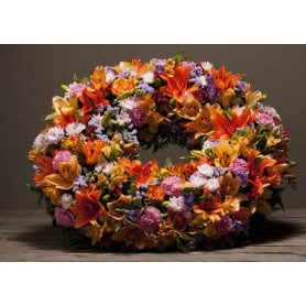 Paquet de 2 couronnes 30cm Oasis mouillables Idéal mousse florale