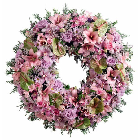 Paquet de 2 couronnes 30cm OASIS® EYCHENNE® All Black