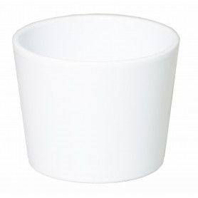 Cache pot rond céramique blanc contenant grossiste fleuriste