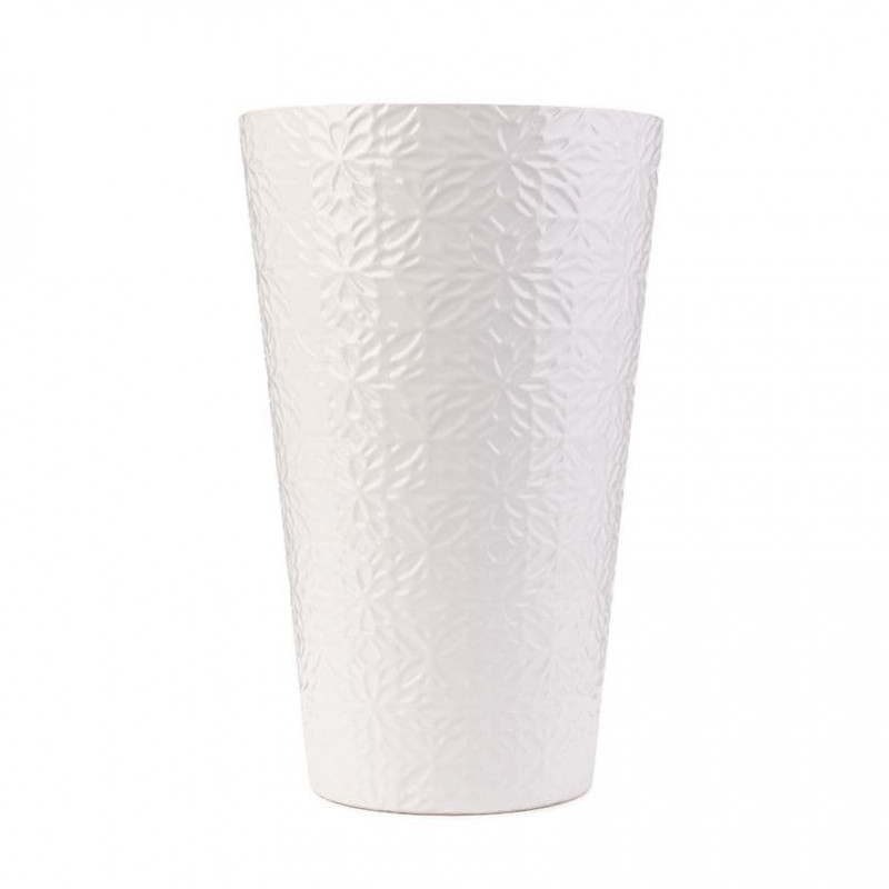 Vase en céramique blanc - Renaud Distribution - Fournisseur fleuriste - Contenant céramique