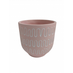 Cache-pot rond en céramique - Grossiste fleuriste décoration design