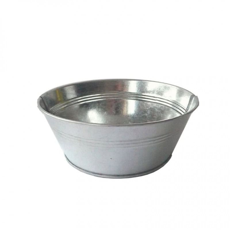 Coupe ronde zinc naturel - grossiste fleuriste