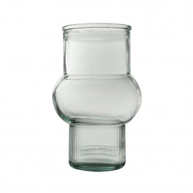Assortiment vases verre recyclé contenant grossiste
