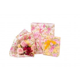 Papier kraft rosier printemps emballage grossiste