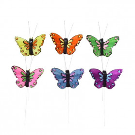 Papillons sur pics accessoire décoration grossiste