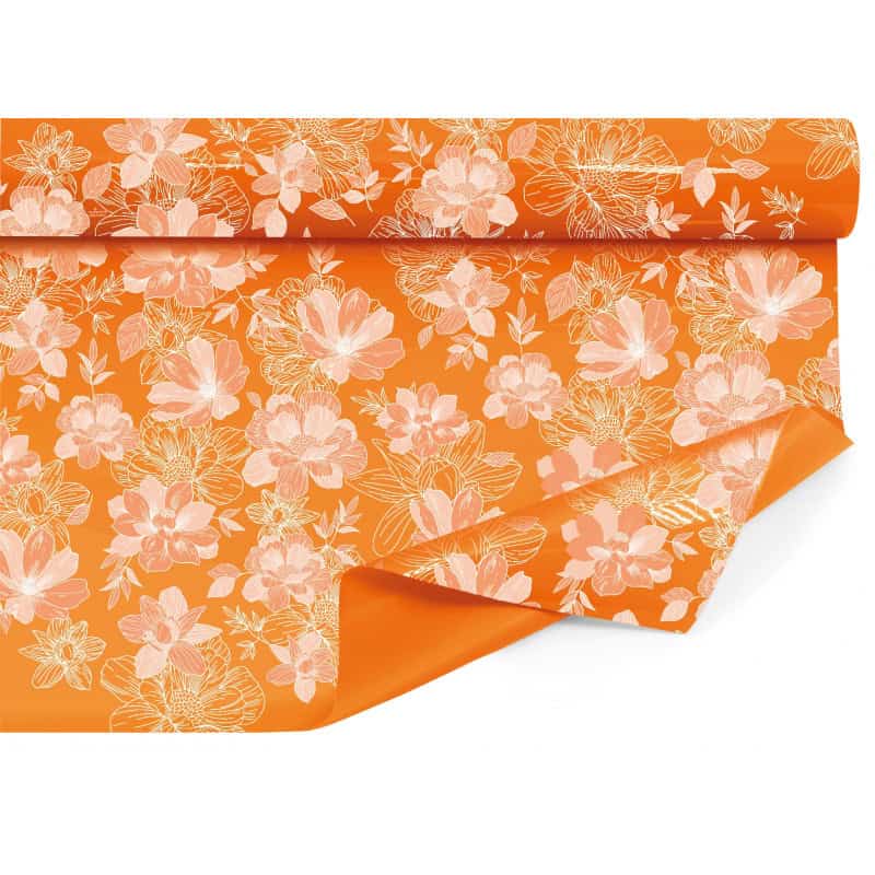 Papier imprimé brillant fleurs emballage grossiste Papier imprimé brillant fleurs emballage grossiste
