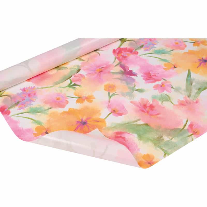 Papier kraft aquarelle motifs fleurs emballage grossiste Papier kraft aquarelle motifs fleurs emballage grossiste