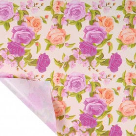 Papier kraft rosier printemps emballage grossiste