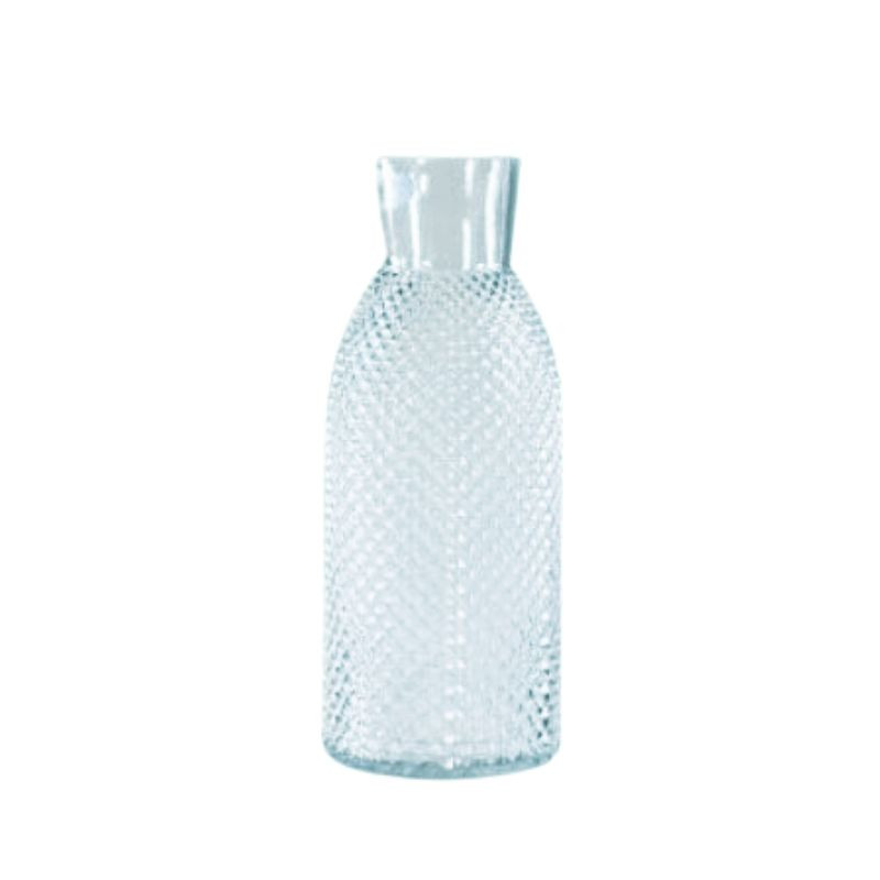 Vase en verre style bouteille - Déco grossiste fleuriste tendance