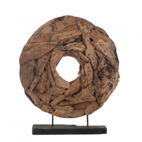 Cercle en bois décoratif sur pied H.94cm - Cirus