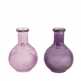 Vase en verre 2 couleurs - Faly