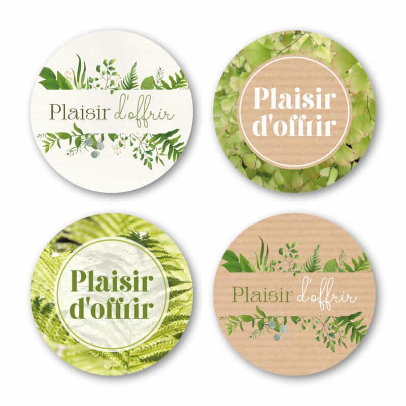Etiquettes adhésives plaisir d'offrir emballage grossiste Etiquettes adhésives plaisir d'offrir emballage grossiste
