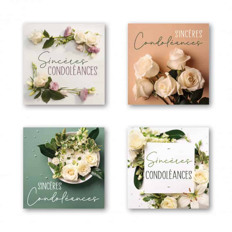 Etiquettes adhésives condoléances emballage grossiste Etiquettes adhésives condoléances emballage grossiste
