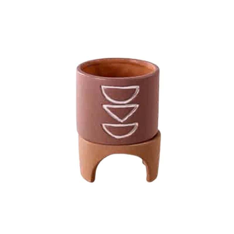 Cache-pot en terre cuite - Grossiste pot de fleurs tendance design