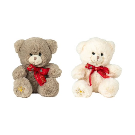 Ours assortis avec ruban peluche noël décoration grossiste