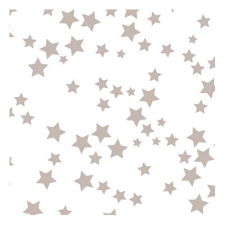 Papier polypro gris étoiles emballage fleuriste