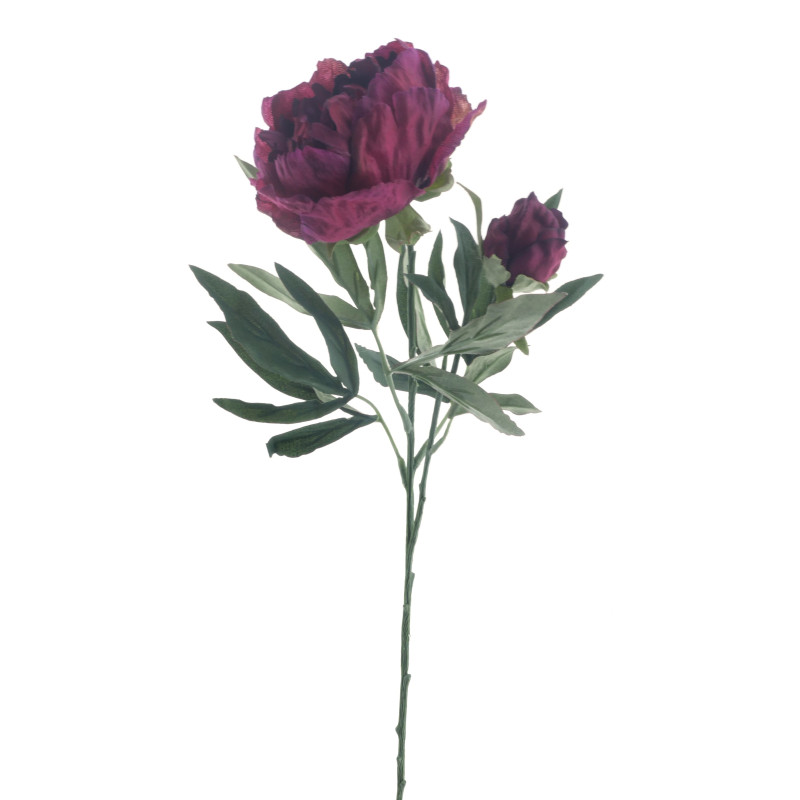 Pivoine artificielle 3 coloris petit prix tergal grossiste