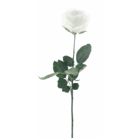 Rose artificielle 2 coloris tergal grossiste