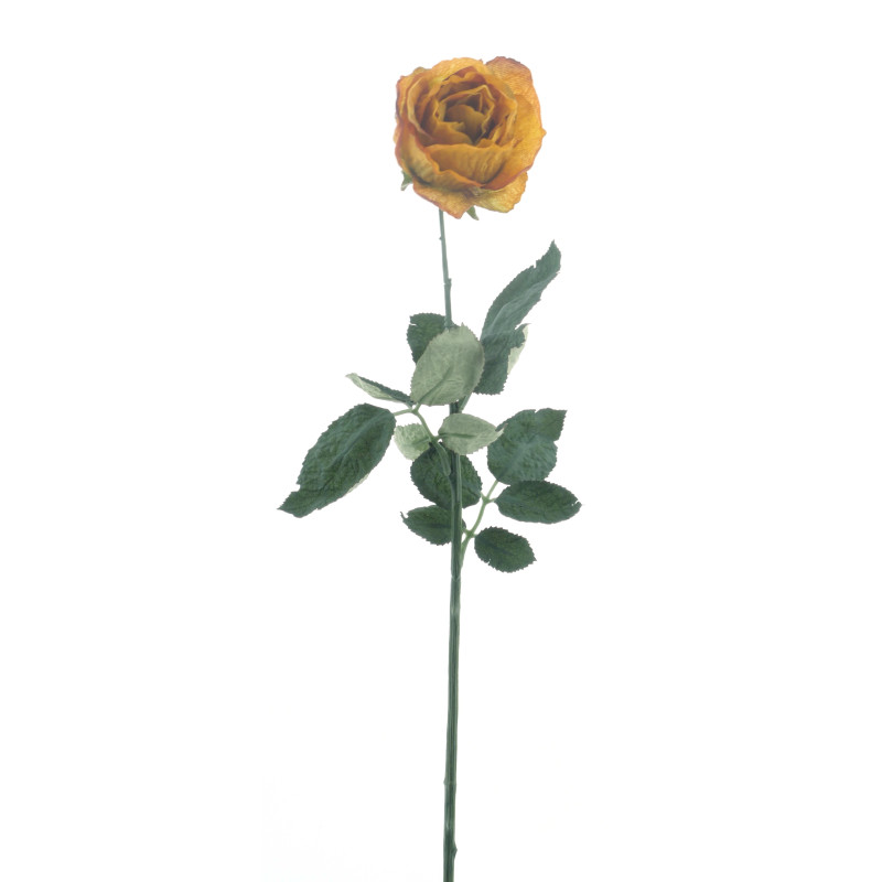 Rose artificielle 3 coloris tergal grossiste