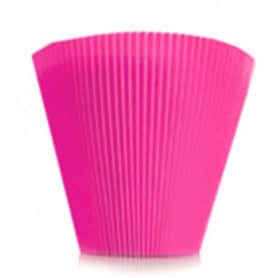 Manchettes unies fuchsia D. 16,5cm  - Grossiste fleuriste