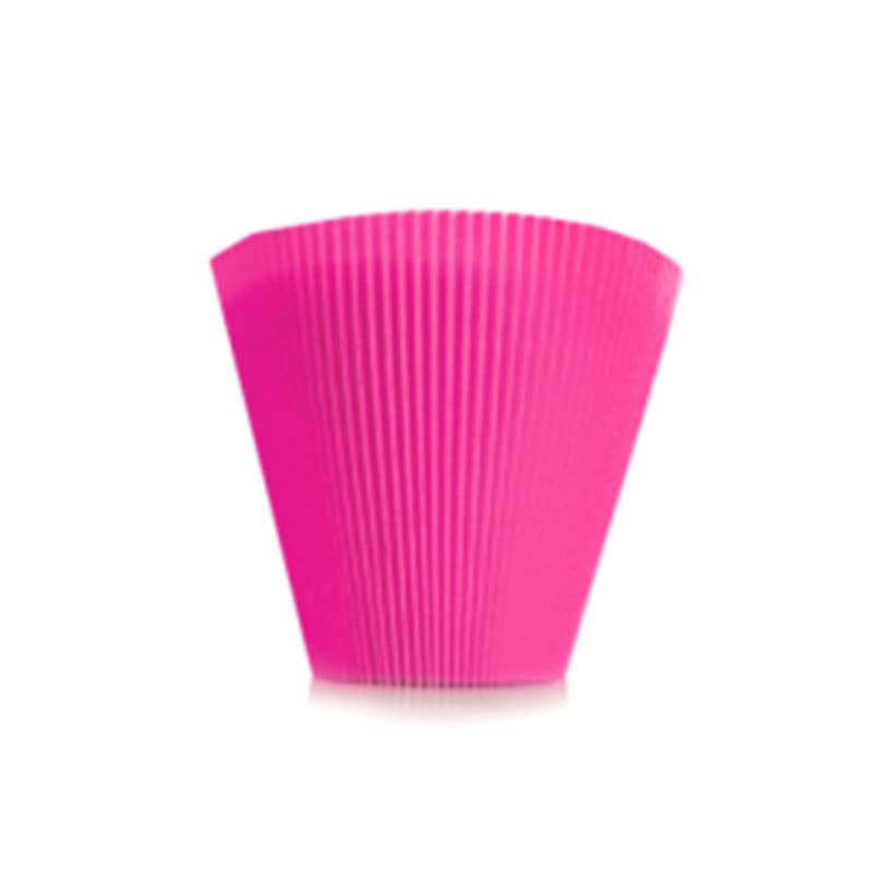 Manchettes unies fuchsia D. 16,5cm  - Grossiste fleuriste
