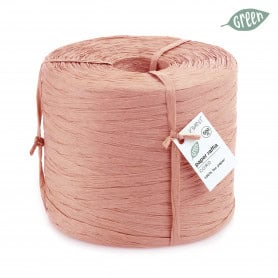 Raphia en papier ruban et liens rose emballage grossiste