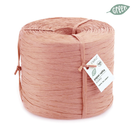 Raphia en papier ruban et liens rose emballage grossiste