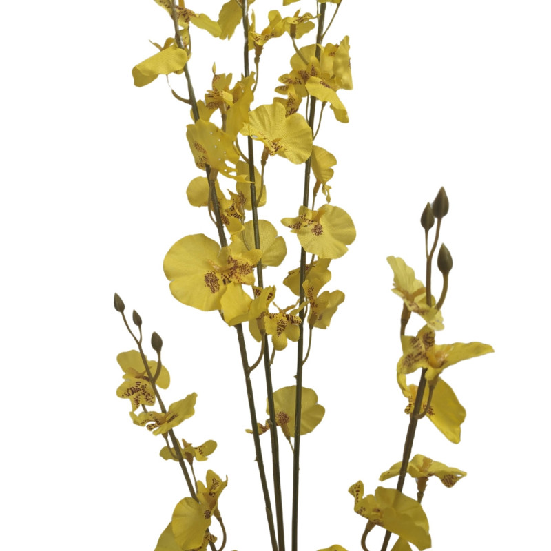 Oncidium jaune artificielle tergal fleuriste grossiste