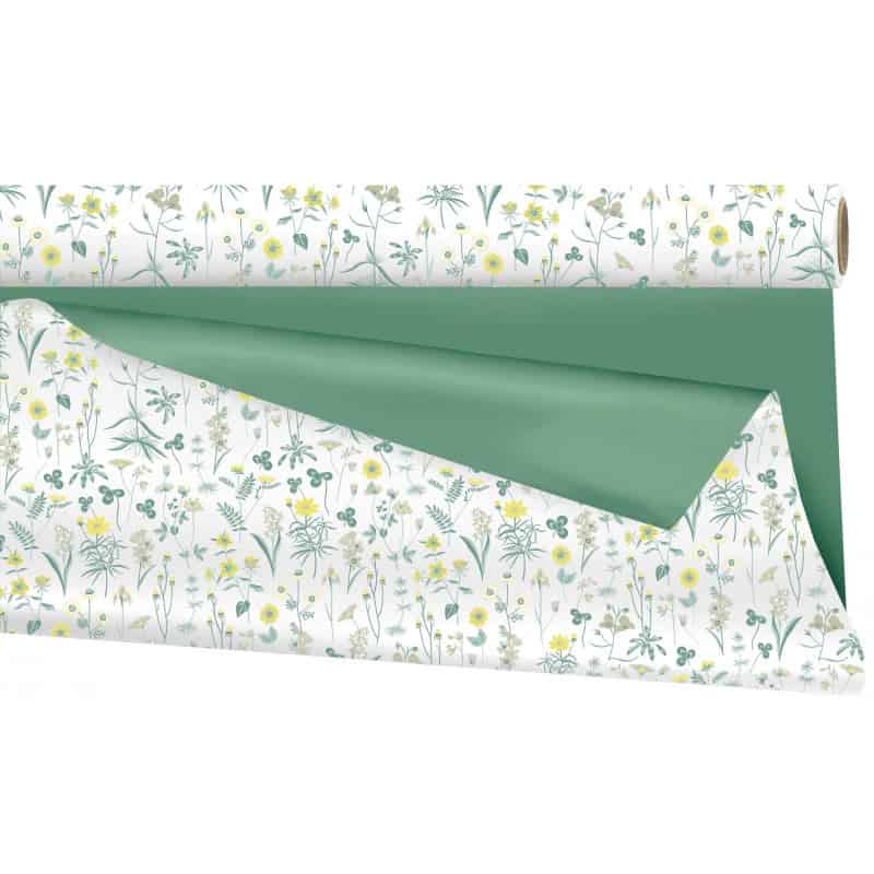 Papier duo mat sauge emballage polypro fleuriste Papier duo mat sauge emballage polypro fleuriste