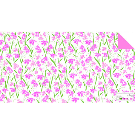 Papier duo mat fleurs emballage fleuriste grossiste