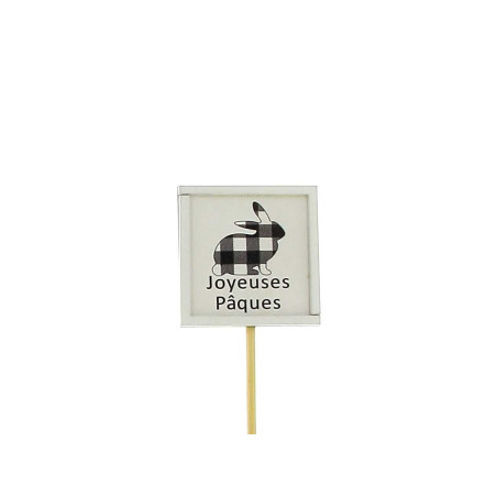 Pics joyeuses paques - Grossiste fleuriste - Pics décoratifs - Fournisseur fleuriste