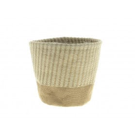 Cache-pot Druski naturel blanc - plusieurs tailles - Contenants - Grossiste