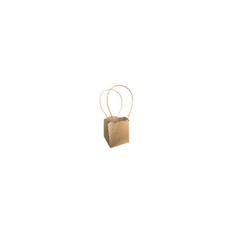 Paquet de 10 sacs 14x14x16cm 3 couleurs - Dune - Porte plantes - Emballage - Grossiste