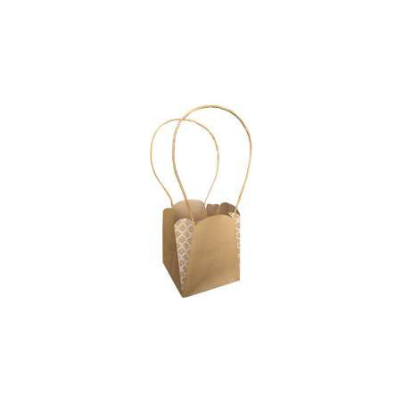 Paquet de 10 sacs 14x14x16cm 3 couleurs - Dune - Porte plantes - Emballage - Grossiste