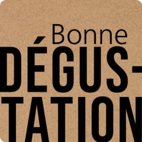 Rouleau de 500 étiquettes adhésives "bonne dégustation" - Miam - Emballage - Grossiste