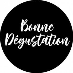 Rouleau de 500 étiquettes adhésives "bonne dégustation" - Jurba - Emballage - Grossiste