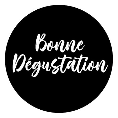 Rouleau de 500 étiquettes adhésives "bonne dégustation" - Jurba - Emballage - Grossiste