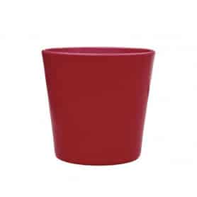 Cache-pot rouge contenant grossiste
