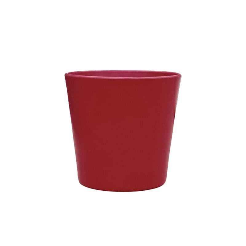 Cache-pot rouge contenant grossiste