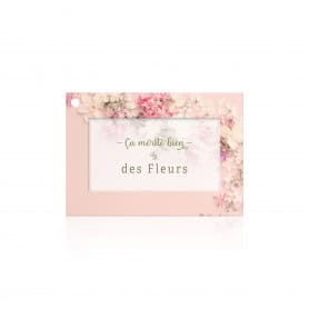 Paquet de 10 cartes + enveloppes "ca mérite des fleurs" - Dobele - Emballage - Carterie - Grossiste