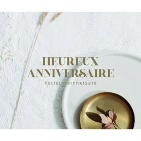 Paquet de 12 cartes doubles "heureux anniversaire" - Ludza - Emballage - Carterie - Grossiste