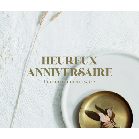 Paquet de 12 cartes doubles "heureux anniversaire" - Ludza - Emballage - Carterie - Grossiste