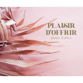 Paquet de 12 cartes doubles "plaisir d'offrir" - Valka - Emballage - Carterie - grossiste