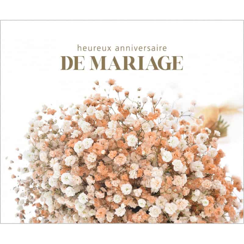 Paquet de 12 cartes doubles "anniversaire mariage" - Plavina - Emballage - carterie - Grossiste