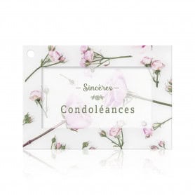 Paquet de 10 cartes et enveloppes sincères condoléances deuil grossiste fleuriste