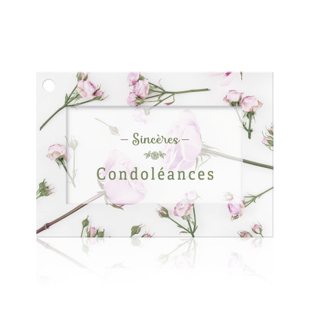 Paquet de 10 cartes et enveloppes sincères condoléances deuil grossiste fleuriste