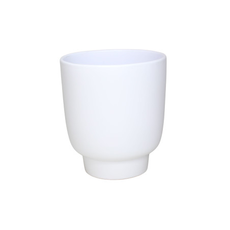 Cache-pot blanc céramique contenant grossiste fleuriste